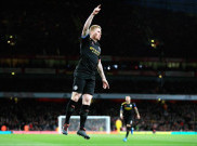 Arsenal 0-3 Manchester City: Ketika Emirates Jadi Panggung Kevin De Bruyne