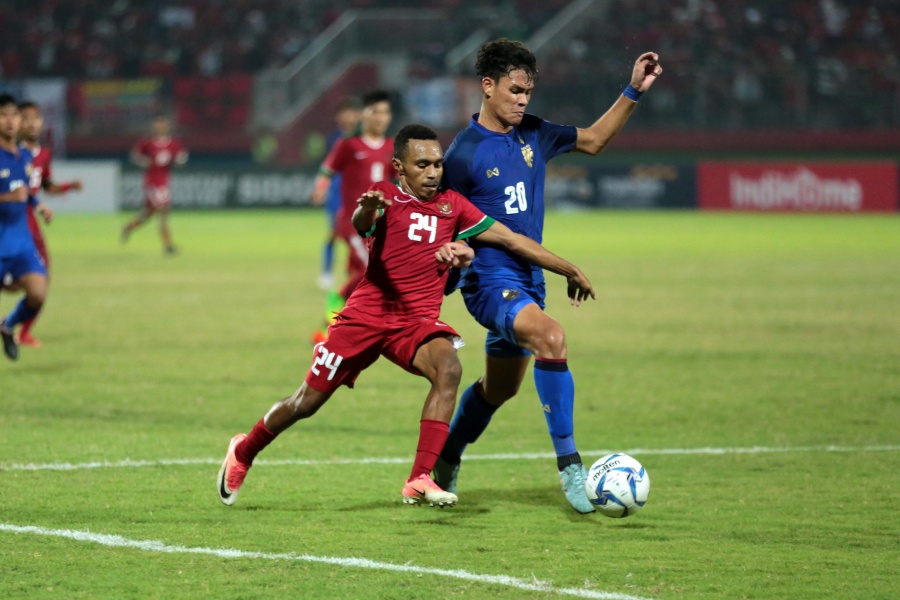 Piala AFF U-19: Indonesia Unggul 1-0 Atas Thailand pada Babak Pertama