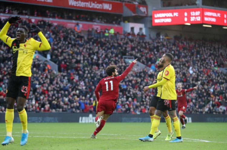 Liverpool 2-0 Watford: Gol ke-84 Mo Salah, The Reds Tetap Unbeaten