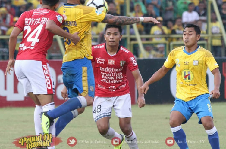 Barito Putera 1-1 Bali United, Tim Tamu Bayangi Persib Bandung