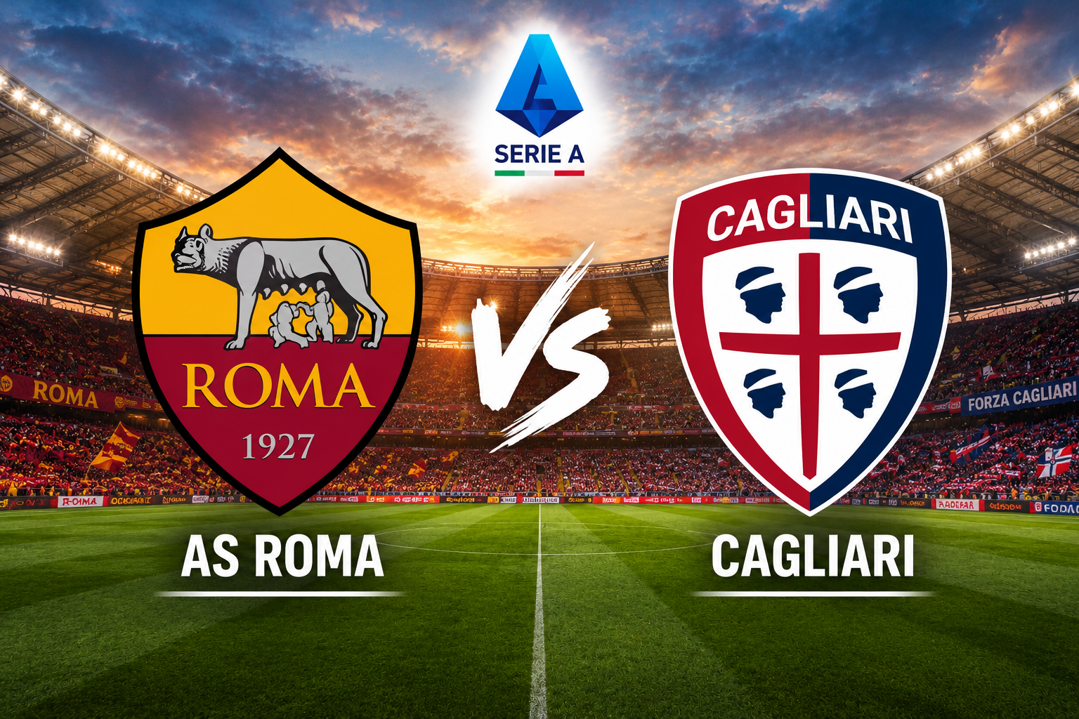 Prediksi dan Link Streaming AS Roma vs Cagliari: Tiga Poin di Depan Mata