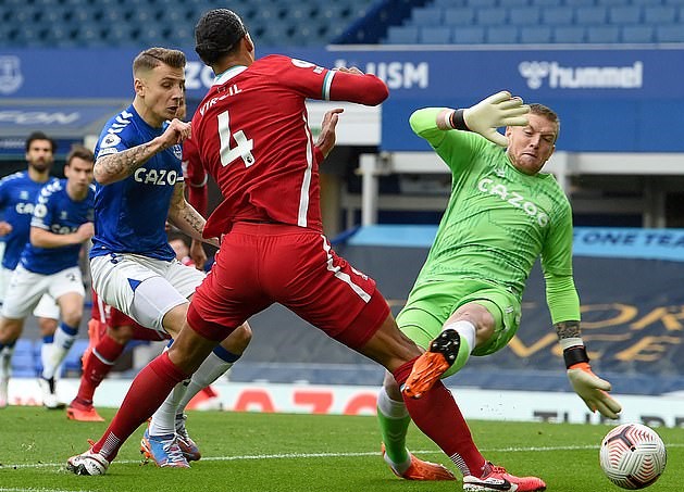 Cederai Virgil van Dijk, Jordan Pickford Lolos dari Hukuman FA