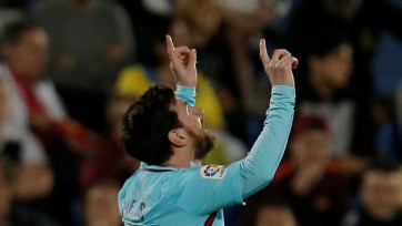 Video Tendangan Bebas Spektakuler Lionel Messi ke Gawang Las Palmas