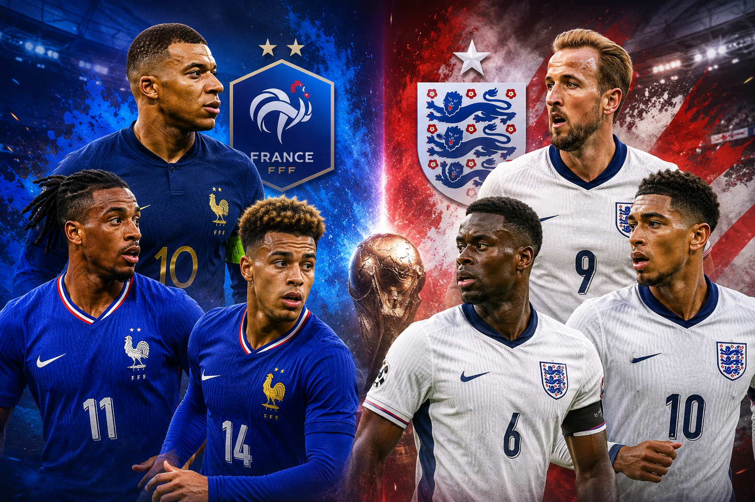 5 Duel Kunci Prancis vs Inggris: Hari yang Berat untuk Lini Belakang The Three Lions