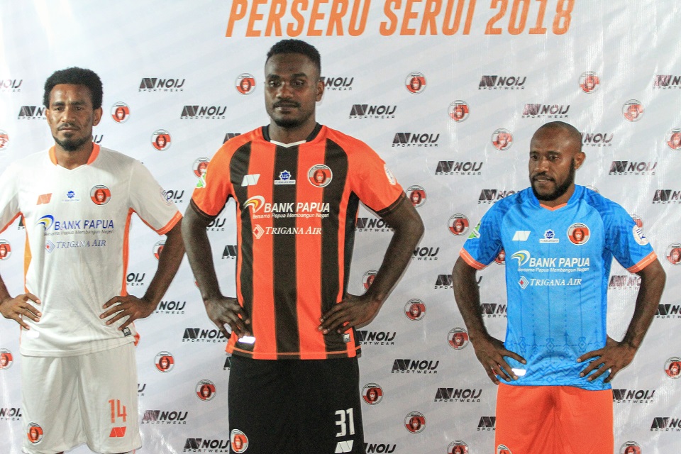 Penampakan Jersey Perseru Serui untuk Liga 1 2018