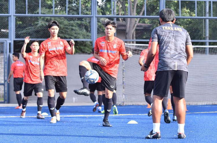 Gelar Latihan Terakhir, Bek Thailand Tegaskan Kesiapan Melawan Timnas Indonesia U-23
