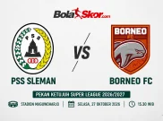 Cara Menonton Gratis dan Link Streaming PSS Sleman vs Borneo FC
