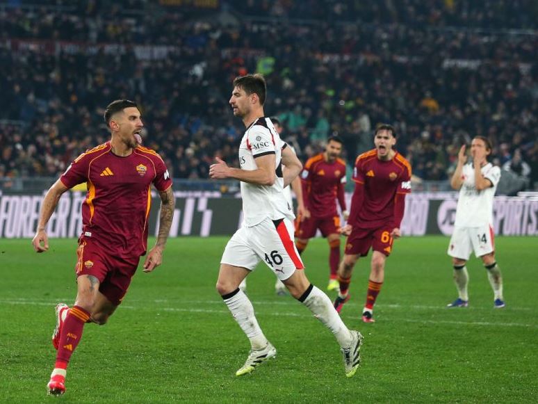 21 Laga Tak Terkalahkan, AC Milan Kecewa Gagal Kalahkan AS Roma