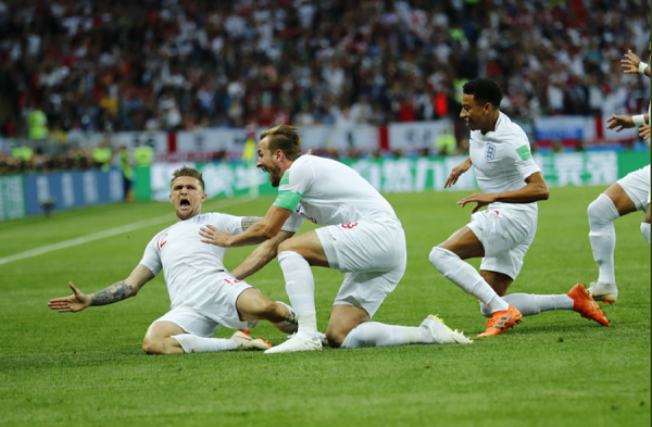 Trippier Bawa Inggris Unggul Atas Kroasia di Babak I