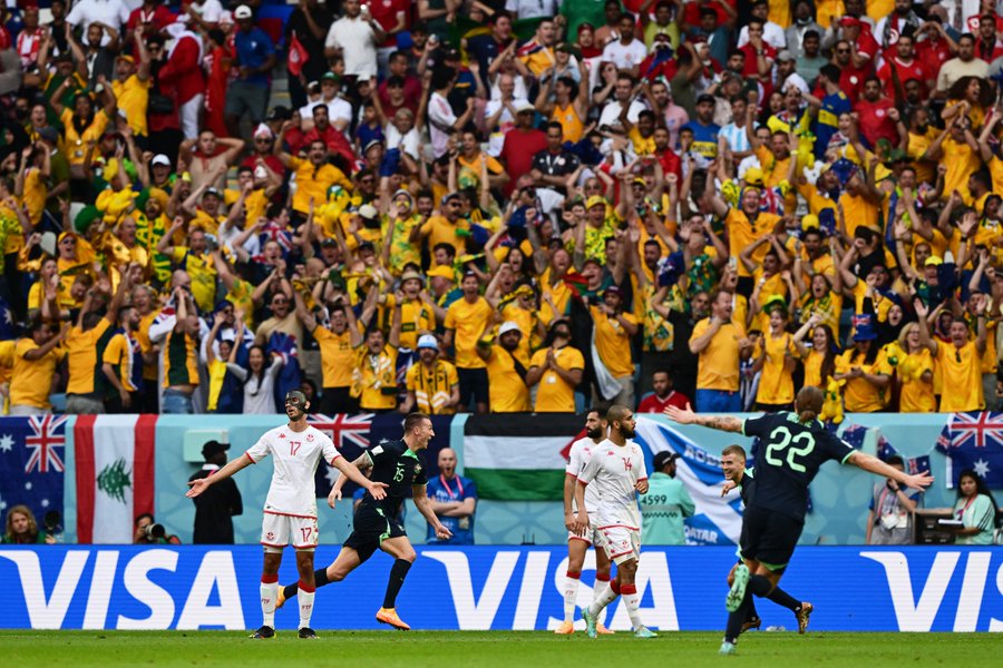 Tunisia 0-1 Australia: Gol Mitchell Duke Buat Socceroos Jaga Asa