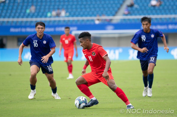 Asian Games 2022: Timnas Indonesia U-24 Kalah 0-1 dari Taiwan