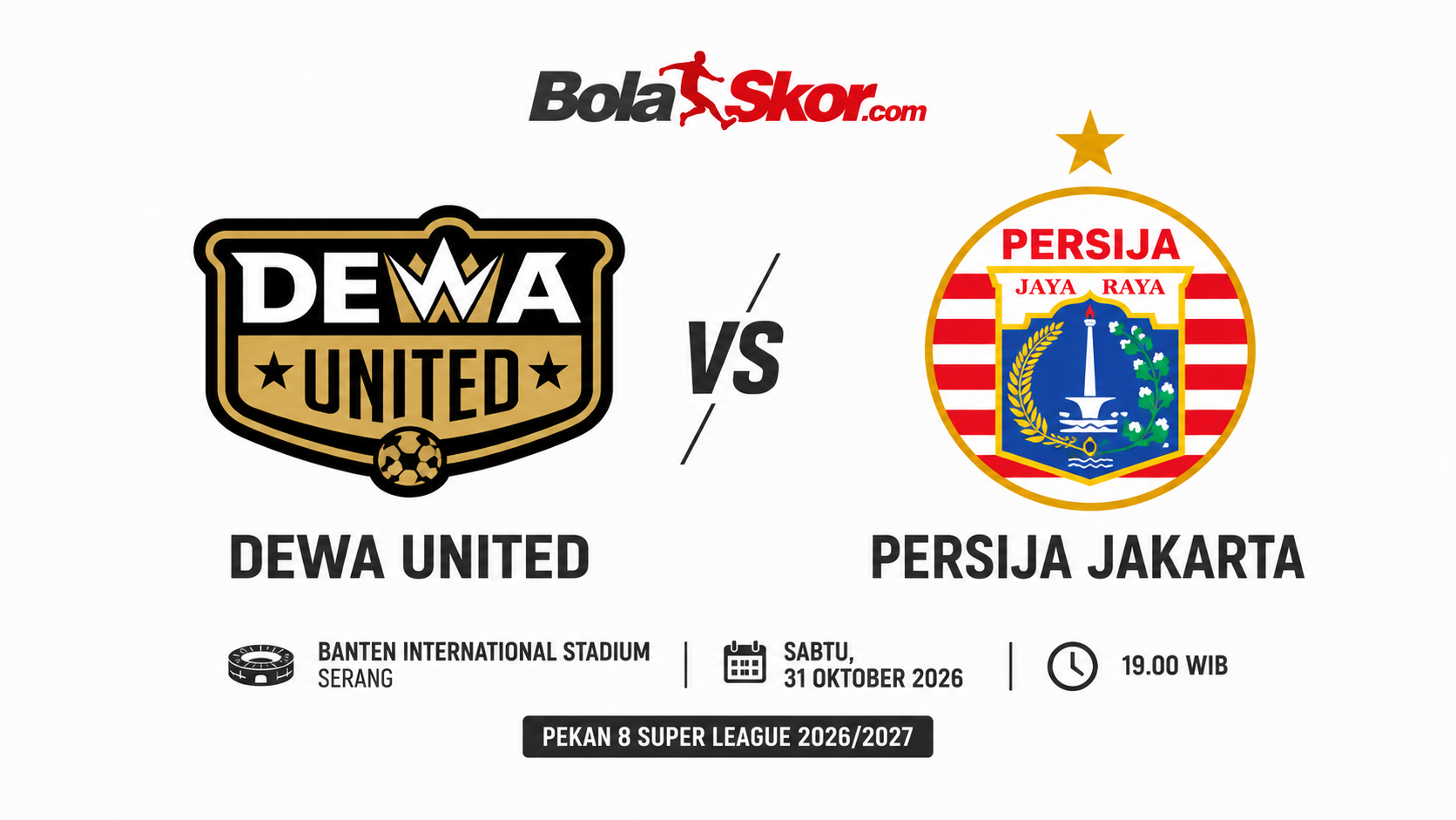 Prediksi dan Link Streaming Dewa United Banten FC vs Persija Jakarta: Ujian Macan Kemayoran