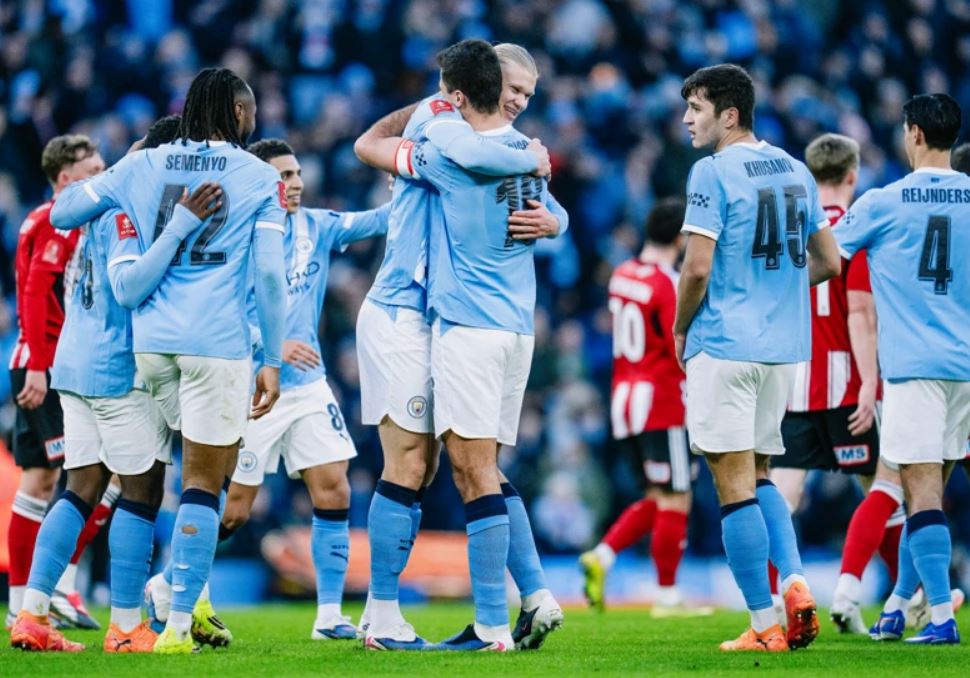 Hasil Piala FA: Lolos ke Putaran Empat dengan Meyakinkan, Manchester City Menang 10-1 atas Exeter