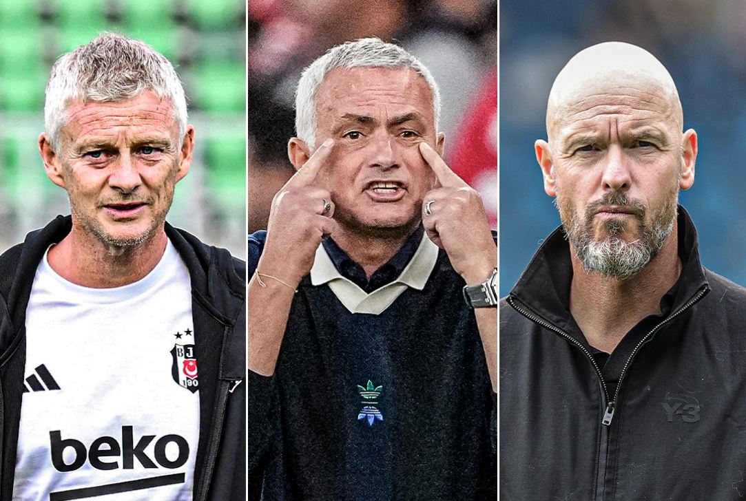  Ole Gunnar Solskjaer, Jose Mourinho, dan Erik ten Hag