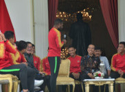 Momen Spesial Penggawa Timnas Indonesia U-22 Minta Sesuatu kepada Jokowi