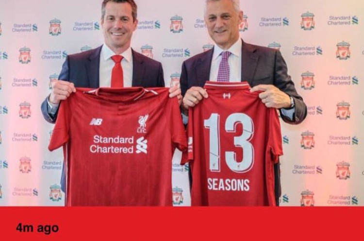 Liverpool Perpanjang Kontrak dengan Standard Chartered