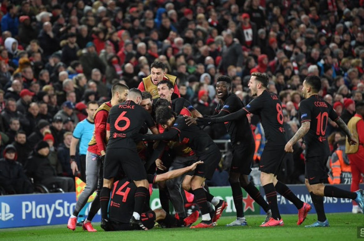 Hasil Pertandingan Liga Champions: Liverpool Disingkirkan Atletico Madrid, PSG Melenggang