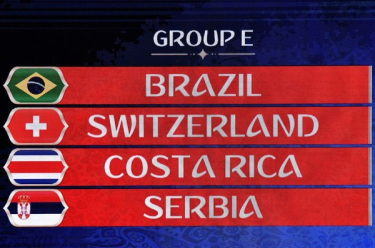 Jadwal Lengkap Grup E Piala Dunia 2018