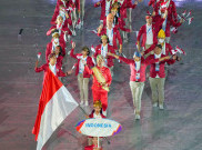 Tampil Keren, Semua Mata Tertuju ke Tim Indonesia di Pembukaan SEA Games 2021 