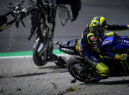 Selamat dari Insiden Horor, Valentino Rossi Tak Henti Mengucap Syukur