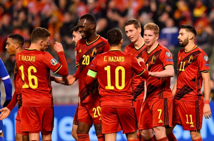 Profil Timnas Belgia di Piala Eropa 2020: Menguji Generasi Emas