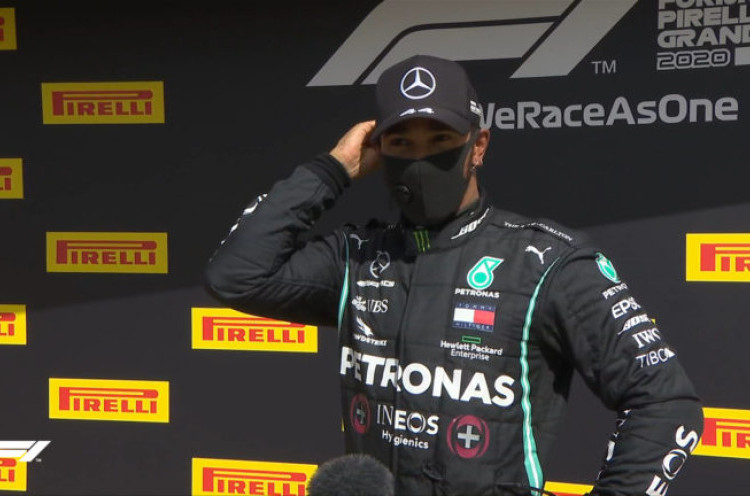 Lewis Hamilton Bertahan dengan Rasa Cemas dan Ban Pecah