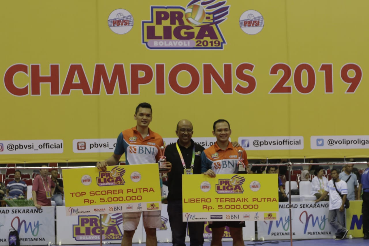 Tim Putra BNI 46 Panen Penghargaan Individu Proliga 2019