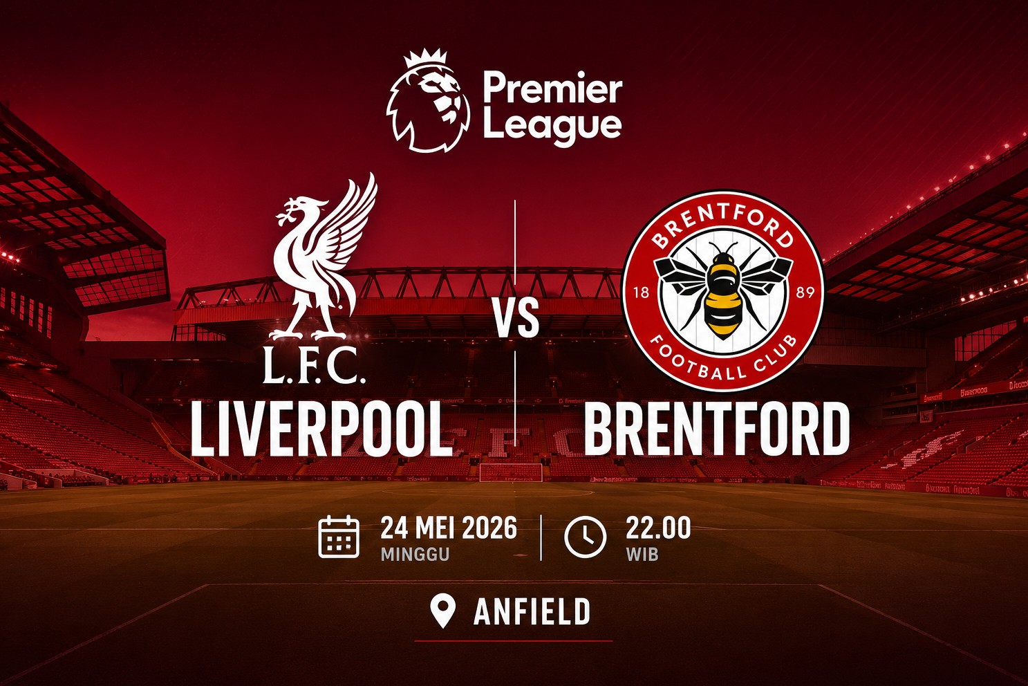 Prediksi dan Statistik Liverpool vs Brentford: Penentu Tiket Eropa di Laga Pamungkas