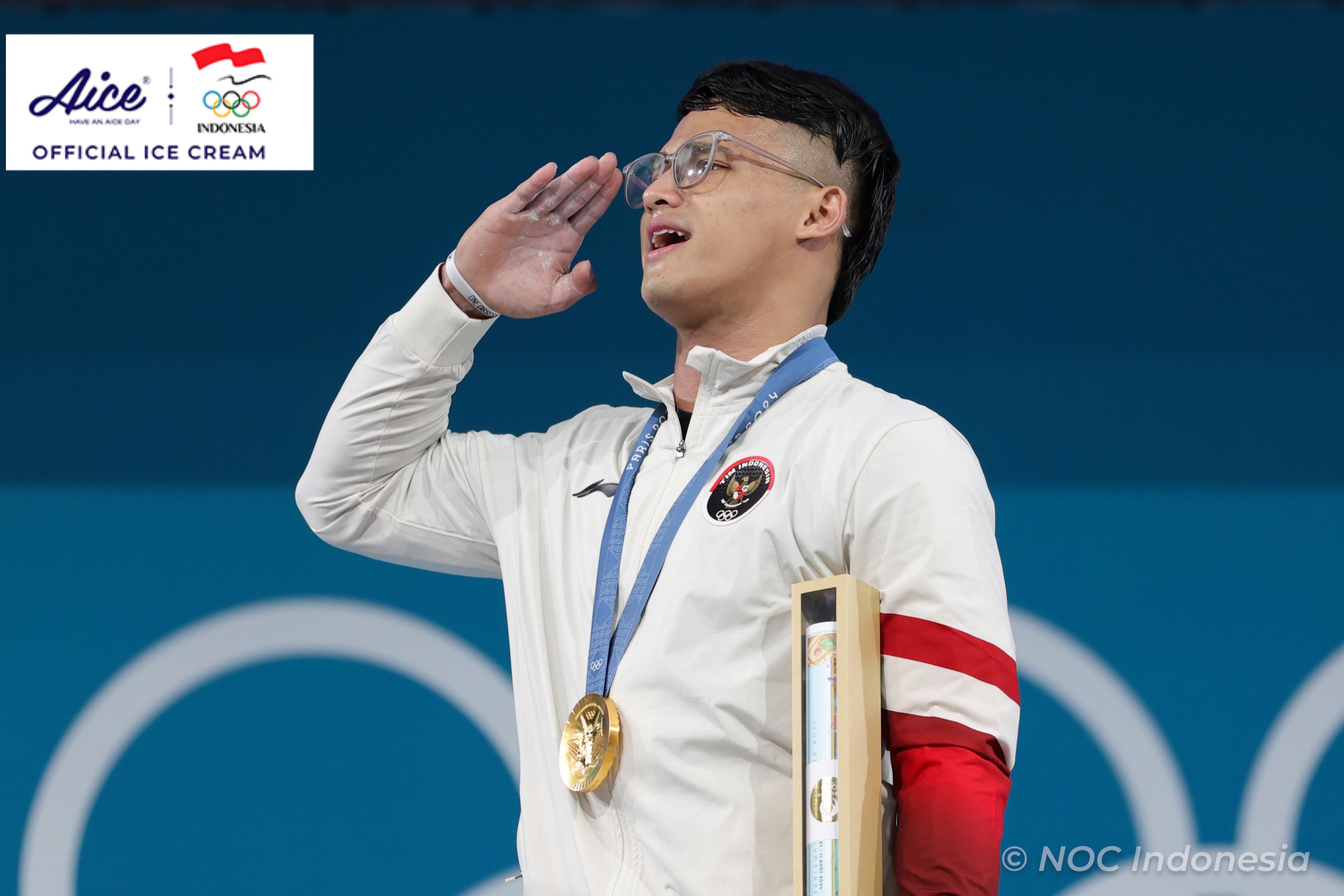 rizki Jadi Lifter Pertama Indonesia yang Raih Medali Emas Olimpiade, Rizki  Juniansyah: Ini untuk HUT RI - BolaSkor