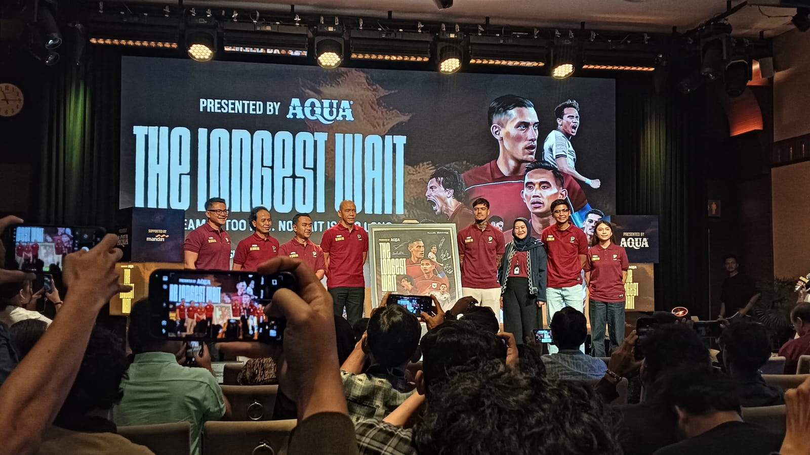 Peluncuran film dokumenter Timnas Indonesia, "The Longest Wait". (BolaSkor/Gazza Roosaryatama)