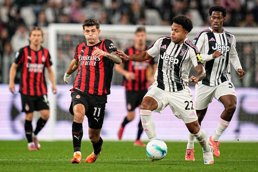 Hasil Juventus vs AC Milan: Penalti Christian Pulisic Gagal, Duel Berakhir Tanpa Pemenang