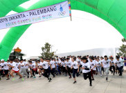 Dinginnya Mongolia Tak Surutkan Semangat Peserta Asian Games Fun Run