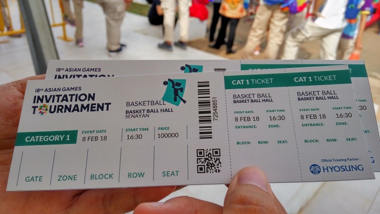 Hanya Dijual Online, Berikut Harga Tiket Test Event Asian Games 2018