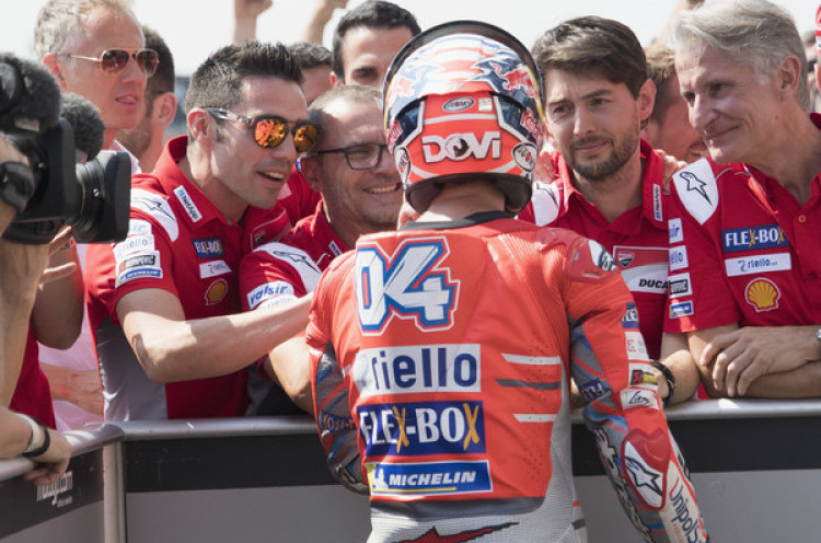 Klasemen MotoGP: Dovizioso Perkecil Jarak dengan Marquez