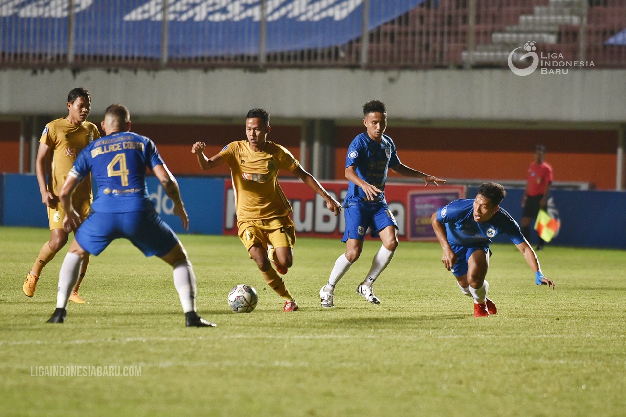 Hasil Liga 1: Diwarnai Satu Kartu Merah, Bhayangkara FC Berbagi Skor dengan PSIS