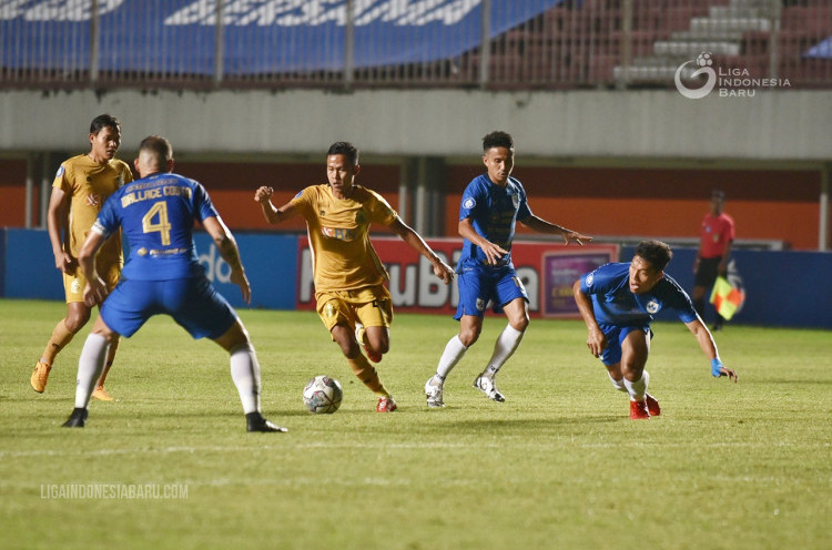 Hasil Liga 1: Diwarnai Satu Kartu Merah, Bhayangkara FC Berbagi Skor dengan PSIS
