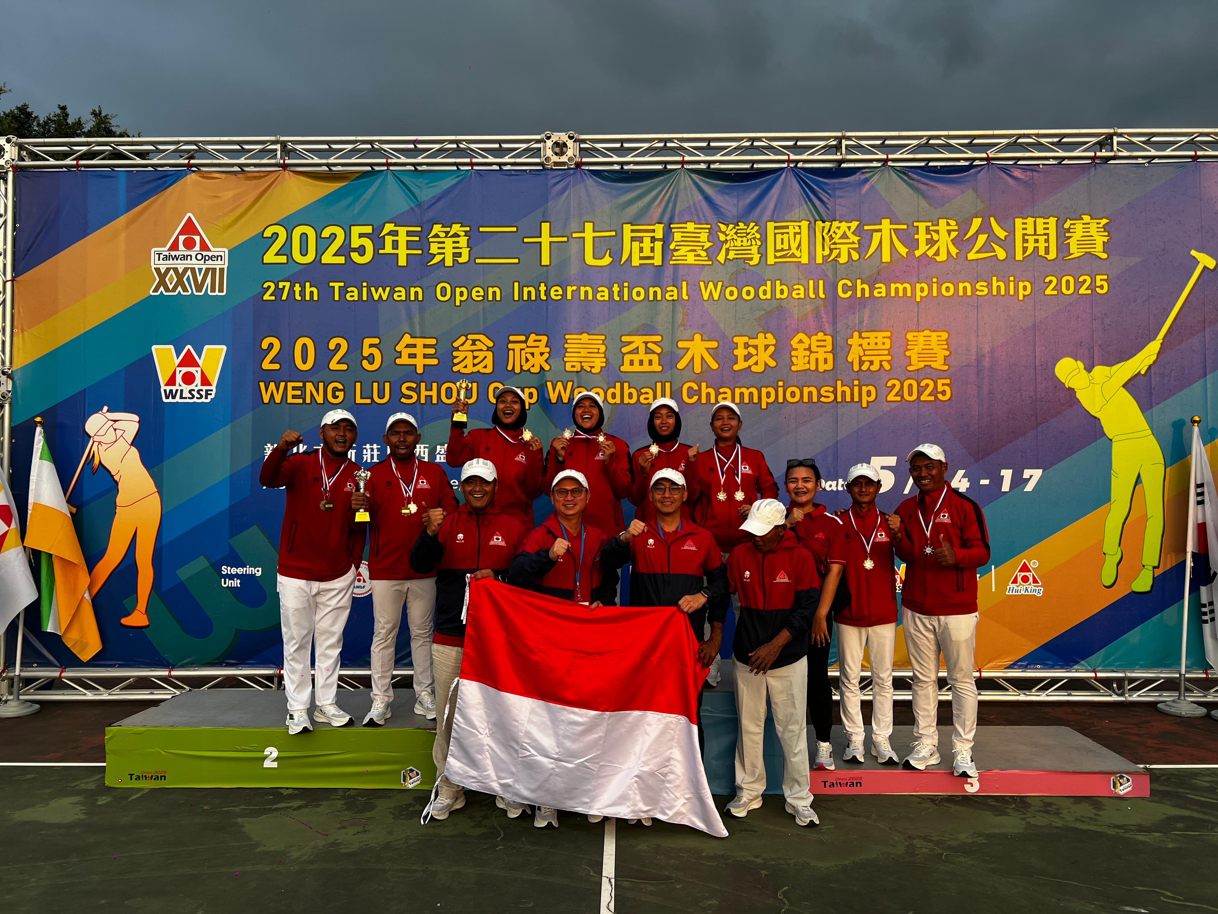 Tim Woodball Indonesia Raih Emas dan Dua Perak di Taiwan Open 2025, Semakin Percaya Diri Jadi Juara Umum SEA Games 2025