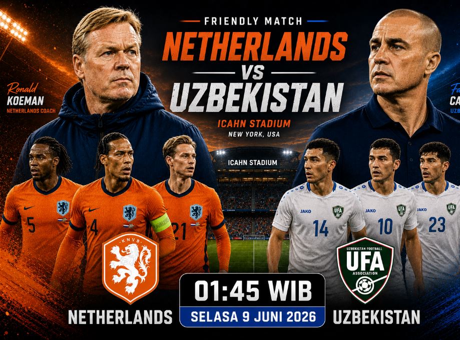 Prediksi dan Statistik Belanda vs Uzbekistan: Oranje Usung Misi Bangkit setelah Tumbang di De Kuip