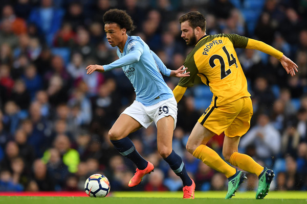 Tak Merasa Tersaingi, Leroy Sane Sambut Baik Kehadiran Riyad Mahrez