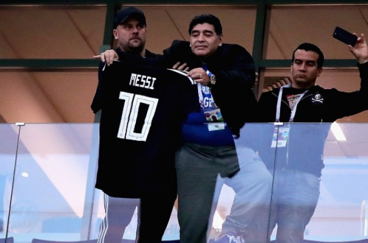 Argentina Dibantai Kroasia, Maradona Sindir Foto Kambing Lionel Messi