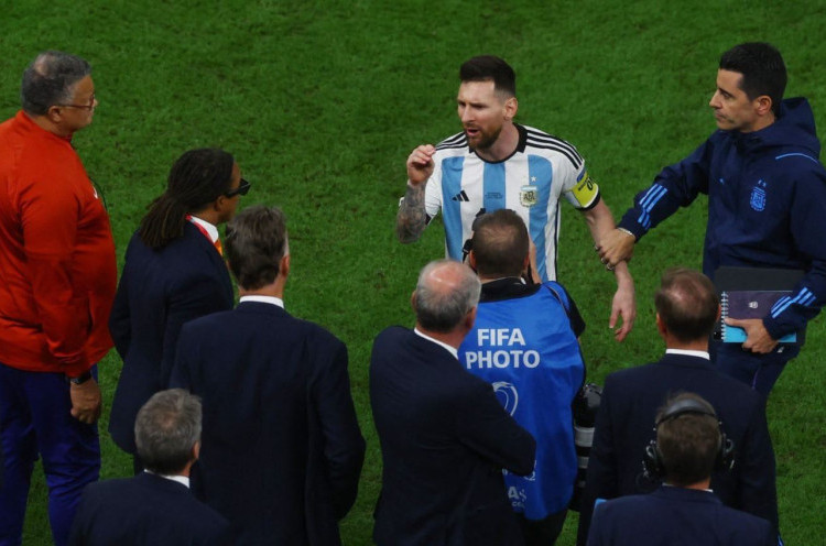 Duel Belanda Vs Argentina Memanas hingga Laga Berakhir, Messi Emosional dan Sindir Van Gaal