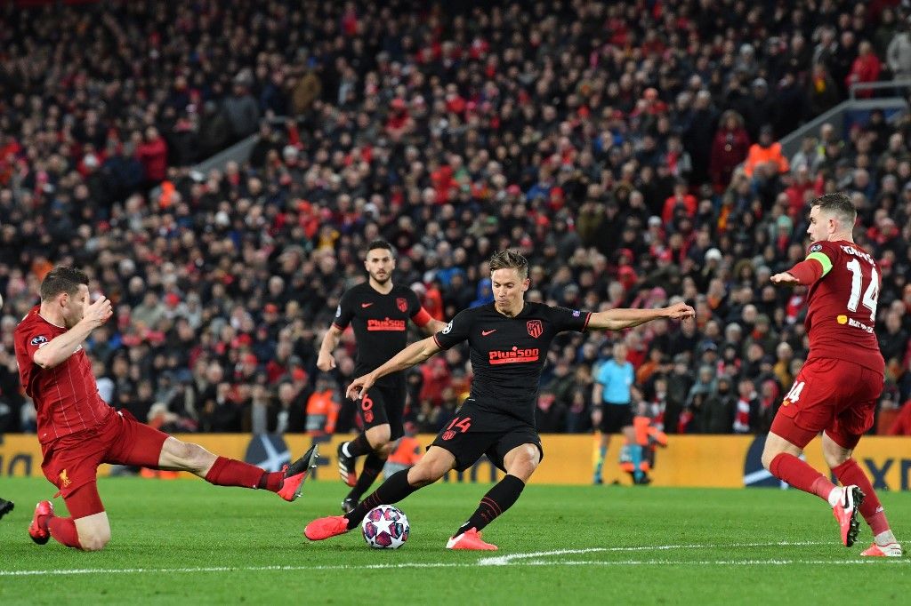 Marcos Llorente Kenang Malam Istimewa di Anfield dengan Cara Unik