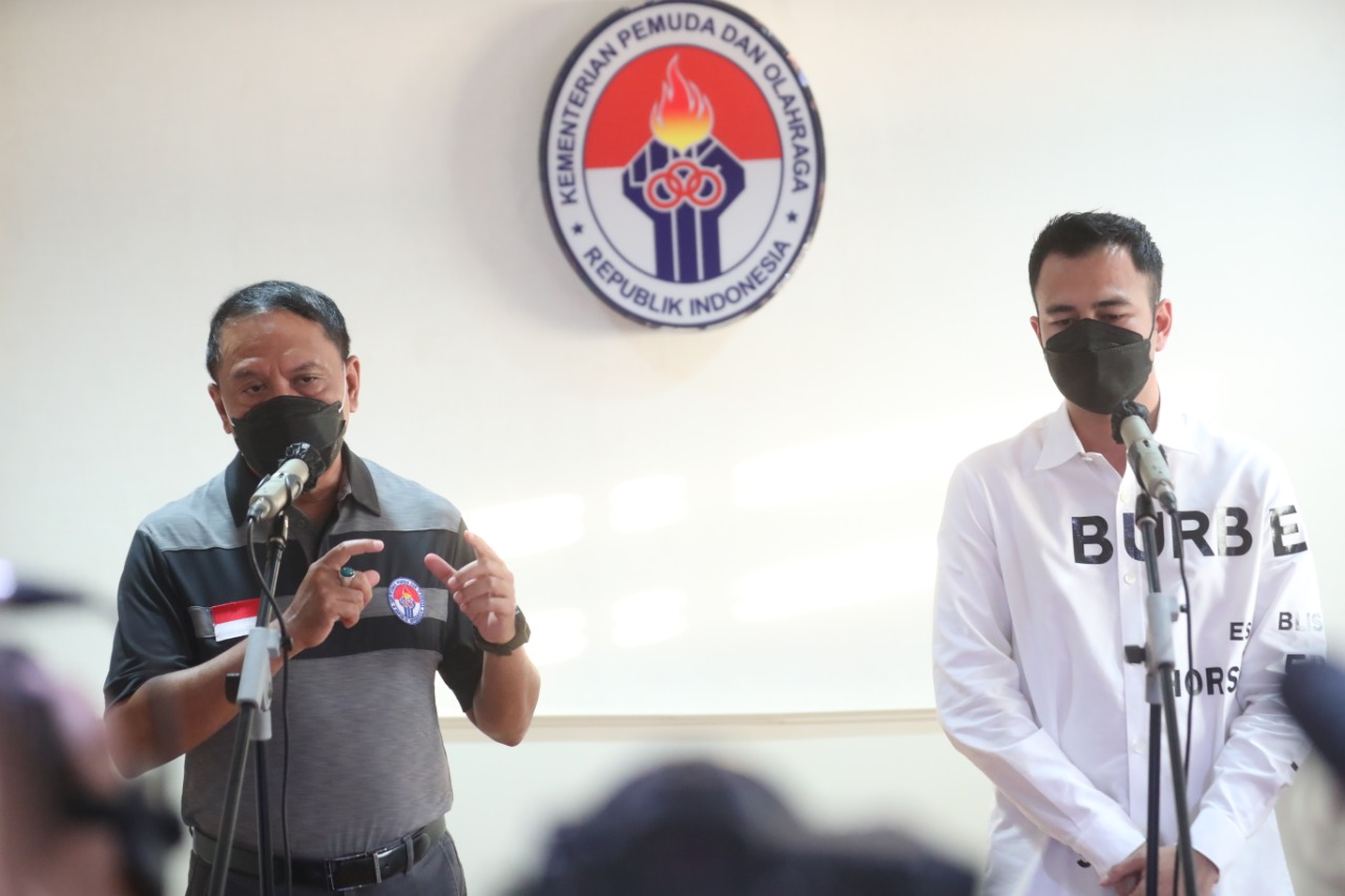 Bertemu Menpora, Raffi Ahmad Ingin Majukan Industri Sepak Bola
