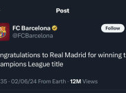 Sudah Jadi Kebiasaan, Barcelona Tidak Sungkan Mengucapkan Selamat untuk Madrid