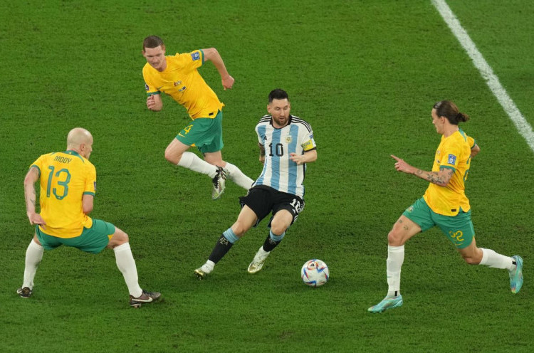 Bintang Laga Argentina Vs Australia: Lionel Messi, Cetak Gol ke 789 dari 1000 Pertandingan