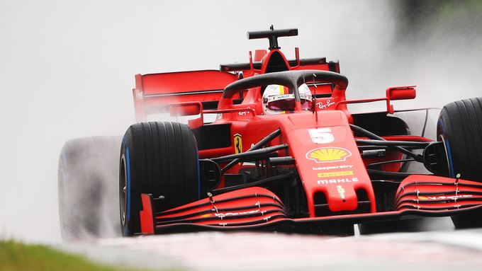 Hasil FP2 F1 GP Hongaria: Sebastian Vettel Taklukkan Trek Basah