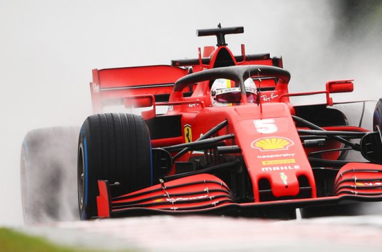Hasil FP2 F1 GP Hongaria: Sebastian Vettel Taklukkan Trek Basah