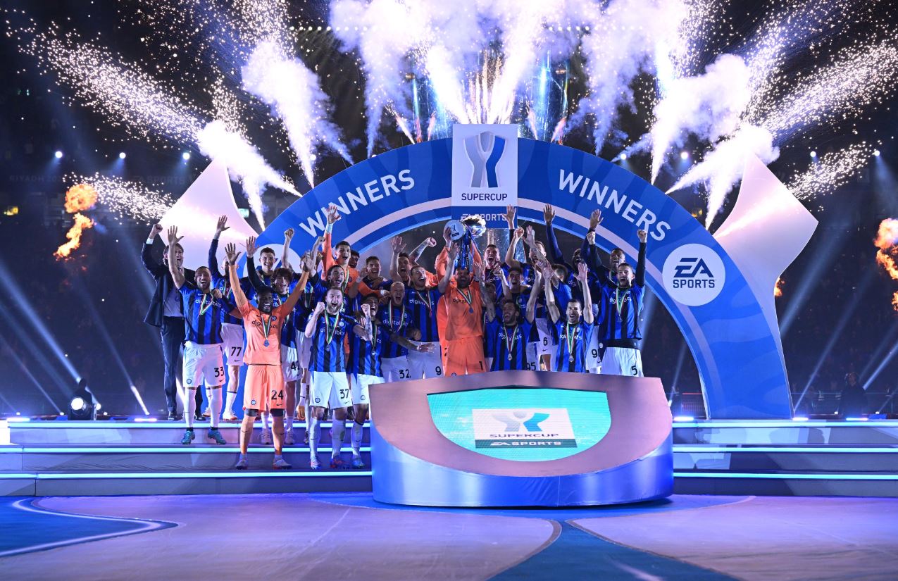 Hasil Pertandingan: Inter Milan Juara Piala Super Italia, Laju Kemenangan Man United Terhenti