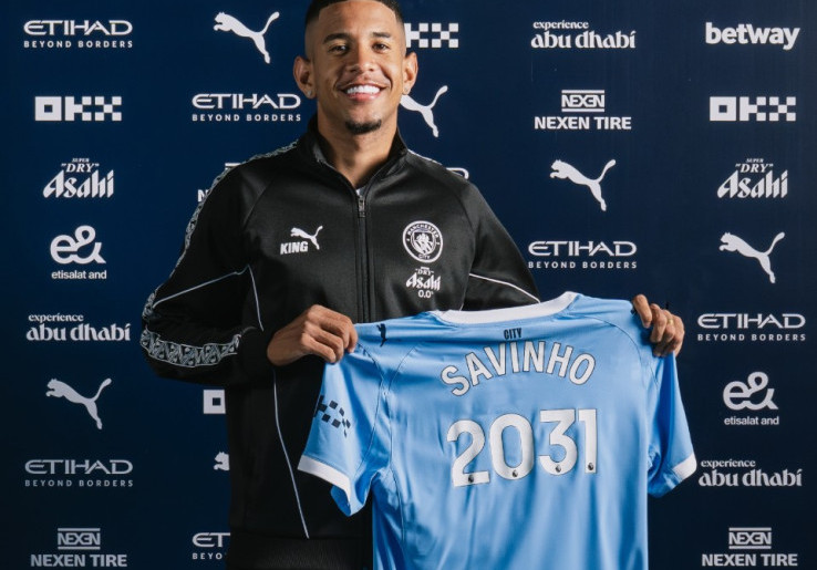 Perpanjang Kontrak dengan Manchester City hingga 2031, Savinho Sanjung Pep Guardiola