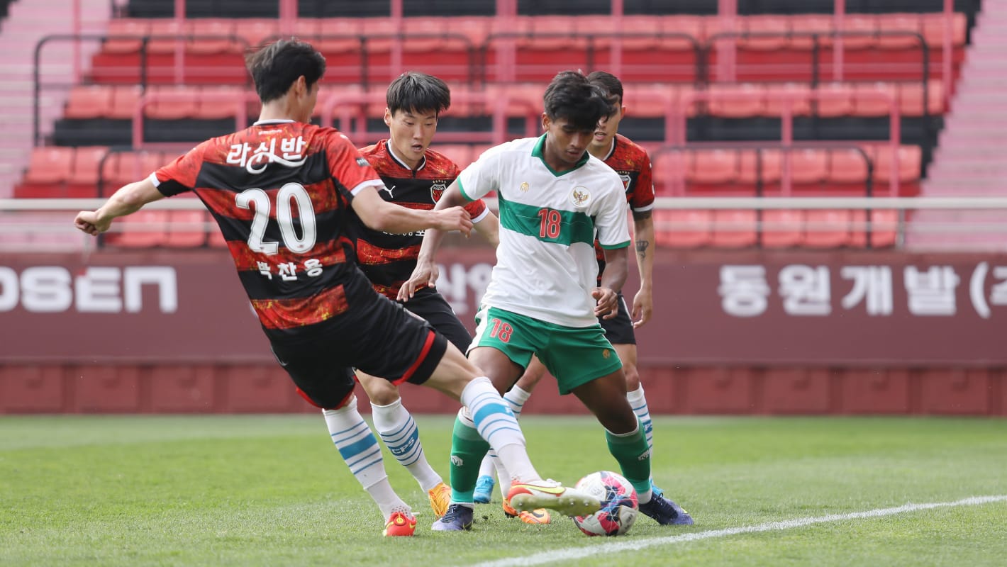 Shin Tae-yong Soroti Tempo Permainan Timnas U-23 Usai Digilas Pohang Steelers